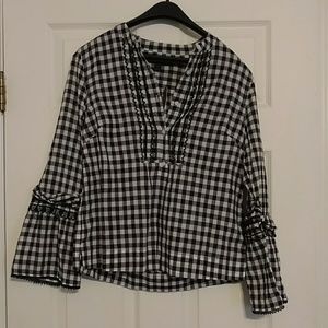 J Crew gingham top